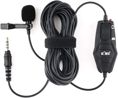 مشبك ميكروفون Lavalier على ميكروفون طية صدر السترة لكاميرا Canon V10 والمزيد وكاميرا الفيديو ومسجل مفيد للهواتف الذكية ومدونات الفيديو والكمبيوتر المحمول والكمبيوتر اللوحي والدردشة المباشرة والمقابلات ومؤتمر التسجيل الصوتي والإملاء in Kuwait