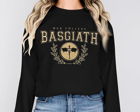 سويت شيرت HEBBE Book للنساء، سويت شيرت مرح مطبوع عليه Dragon Rider بأكمام طويلة، هدية لمحبي الكتب in Kuwait