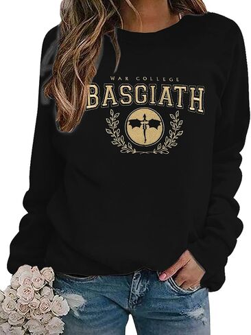 سويت شيرت HEBBE Book للنساء، سويت شيرت مرح مطبوع عليه Dragon Rider بأكمام طويلة، هدية لمحبي الكتب in Kuwait