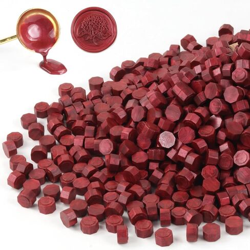 720 قطعة من خرز ختم الشمع الأزرق، خرز شمع الختم، عبوة إعادة ملء حبيبات الشمع المثمنة 0.55 رطل لمجموعة ختم الشمع، ديكور دعوات الزفاف، ختم مغلف الحروف، تغليف الهدايا، الحرف اليدوية (أزرق كلاين) in Kuwait