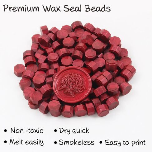 720 قطعة من خرز ختم الشمع الأزرق، خرز شمع الختم، عبوة إعادة ملء حبيبات الشمع المثمنة 0.55 رطل لمجموعة ختم الشمع، ديكور دعوات الزفاف، ختم مغلف الحروف، تغليف الهدايا، الحرف اليدوية (أزرق كلاين) in Kuwait