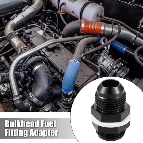 X AUTOHAUX سيارة مستقيمة الحاجز الوقود المناسب 12AN ذكر إلى ذكر مستقيم الحاجز مضيئة تركيب الاتحاد محول مع غسالة مقاومة للنفط الأسود in Saudi Arabia