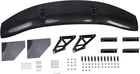 طقم صندوق السيارة الخلفي ذو المظهر العالمي من ألياف الكربون GT مع دعامة قابلة للتعديل (الطول 57 بوصة / ارتفاع الدعامة 7 بوصة)... in Kuwait