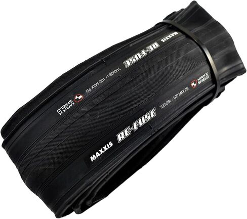 Maxxis Re-Fuse Tire Road Racing Clincher Folding Tire 700x28C, Black, 2 Tire, MX2006 in Kuwait