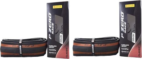 Pirelli P Zero Race TLR Classic 26-622 (700 x 26c) Road Bike Tire - Italian-Made Tech, Speedcore 120tpi Casing, Aramid Compound - Next-Gen Speed and Smoothness in Kuwait