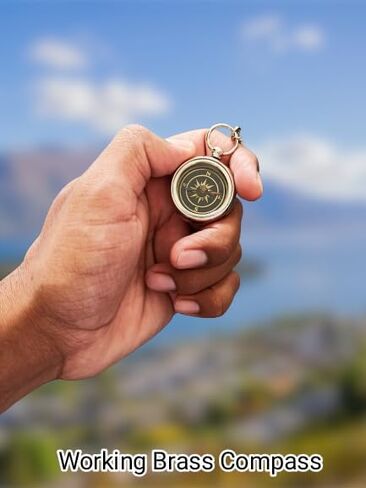 لذلك يمكنك دائمًا العثور على طريق العودة إلى المنزل بوصلة محفورة، هدايا رومانسية له/لها، بوصلة بدون نك للزوج، بوصلة هدية للذكرى السنوية in Kuwait