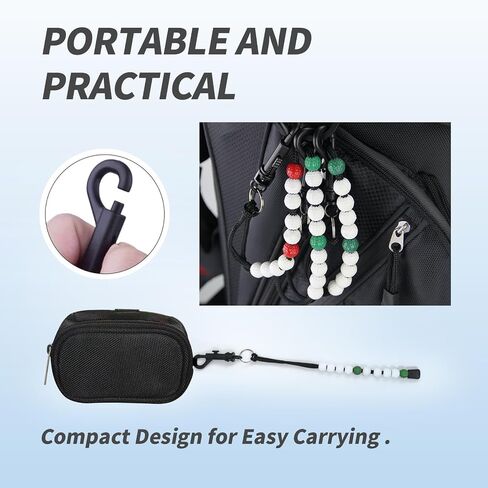 4 Piece Golf Bead Counter Golf Stroke Counter Beads Golf Score Counter Bead Bracelet Golf Beads Score Counter with Clip Record of Your Golf Stroke Score Golf Shot Count for Men and Women in Saudi Arabia