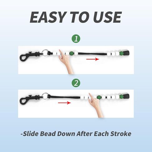 4 Piece Golf Bead Counter Golf Stroke Counter Beads Golf Score Counter Bead Bracelet Golf Beads Score Counter with Clip Record of Your Golf Stroke Score Golf Shot Count for Men and Women in Saudi Arabia