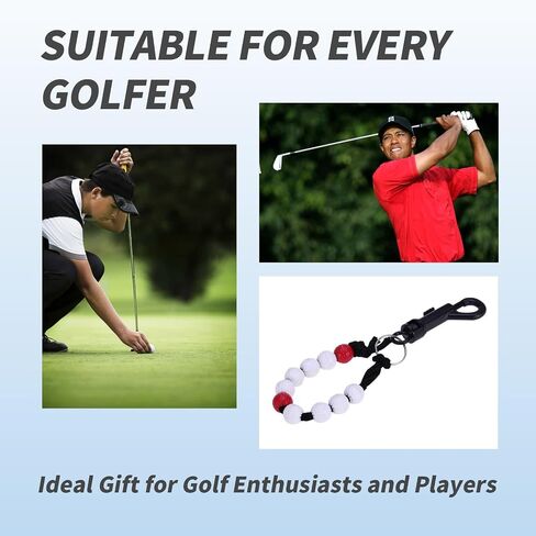 4 Piece Golf Bead Counter Golf Stroke Counter Beads Golf Score Counter Bead Bracelet Golf Beads Score Counter with Clip Record of Your Golf Stroke Score Golf Shot Count for Men and Women in Saudi Arabia