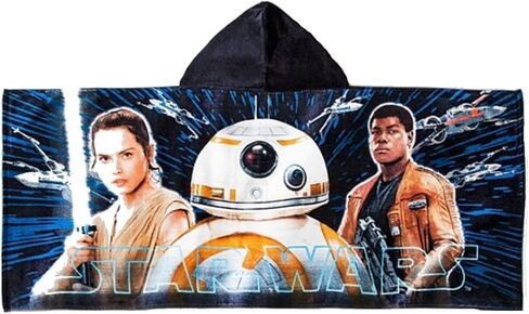 Star Wars Hooded Towel Finn, Rey & BB8 Cotton Bath, Beach, Pool in Saudi Arabia
