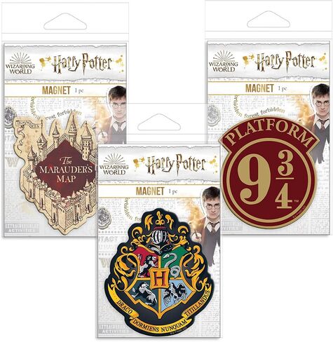 Paper House Productions Harry Potter Hogwarts Symbols Fridge Magnet Set, 3-Pack in Saudi Arabia