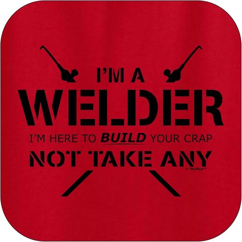 ThisWear Welder Here To Build Crap Not Take Any Long Sleeve Front Pocket Hoodie Sweatshirt in Saudi Arabia