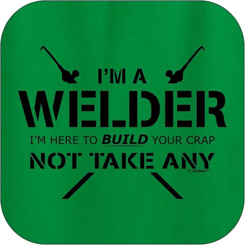 ThisWear Welder Here To Build Crap Not Take Any Long Sleeve Front Pocket Hoodie Sweatshirt in Saudi Arabia