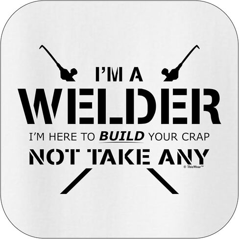 ThisWear Welder Here To Build Crap Not Take Any Long Sleeve Front Pocket Hoodie Sweatshirt in Saudi Arabia