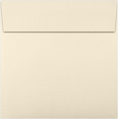 LUXPaper Square Invitation Envelopes | Peel & Press | 6 1/2" x 6 1/2" | Natural Linen | 80lb. Text | 50 Qty in Saudi Arabia