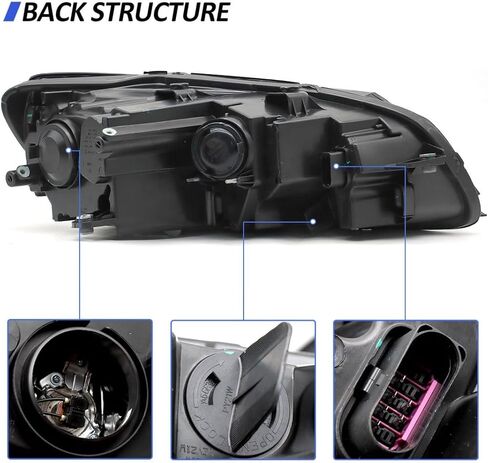 مجموعة المصابيح الأمامية Sunhua مناسبة لـ 2012 2013 2014 2015 Volkswagen Passat والسائق والركاب الجانب 6 Pin كشافات هالوجين in Kuwait
