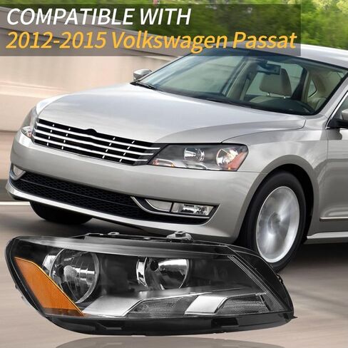 مجموعة المصابيح الأمامية Sunhua مناسبة لـ 2012 2013 2014 2015 Volkswagen Passat والسائق والركاب الجانب 6 Pin كشافات هالوجين in Kuwait