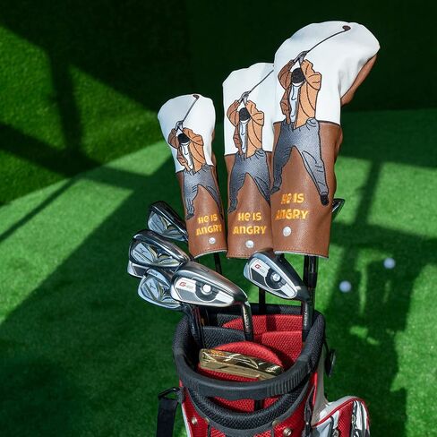 Craftsman Golf Club Headcover Funny Golf Swing Head Covers for Woods and Driver Hybrids in Saudi Arabia