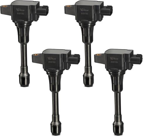 حزمة ملف الإشعال UF549 متوافقة مع نيسان ألتيما سنترا كيوب روج فيرسا NV200 باثفايندر بديلة لإنفينيتي FX50 M56 QX60 QX70 C1696 UF-549 5C1753، مجموعة من 4 in Kuwait