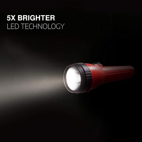 مصابيح كاشفة LED من EVEREADY (4 عبوات)، مصابيح كاشفة ساطعة لحالات الطوارئ ومعدات التخييم، ضوء فلاش لانقطاع الطاقة مع بطاريات AA متضمنة in Kuwait