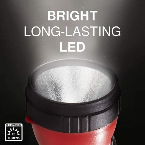 مصابيح كاشفة LED من EVEREADY (4 عبوات)، مصابيح كاشفة ساطعة لحالات الطوارئ ومعدات التخييم، ضوء فلاش لانقطاع الطاقة مع بطاريات AA متضمنة in Kuwait