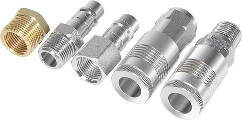 (S-224) طقم وصلة توصيل وقابس ومخفض لخرطوم الهواء على طراز G – 5 قطع in Kuwait