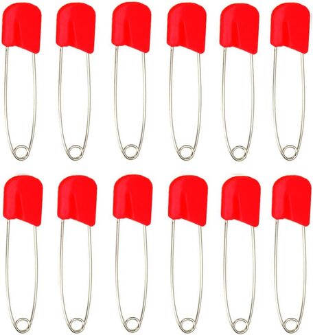 LEFV™ Diaper Pins 2.1inch Cloth Nappy Safety Pins,Pack of 100 (Purple) in Saudi Arabia