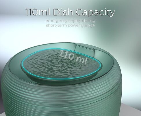 نافورة مياه TUG Nugget Lite للحيوانات الأليفة | نافورة شرب للقطط والكلاب سعة 2.5 لتر (أخضر) in Kuwait