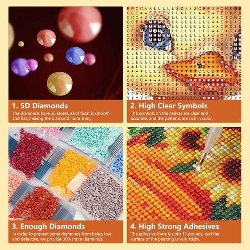 FHBUBPUP Diamond Painting Kits for Adults, Duck Diamond Art Kits, Full Drill Round Gem Art, DIY Paint with Diamond Beads Crafts for Home Wall Decoration Gifts 12x12 inch in Saudi Arabia