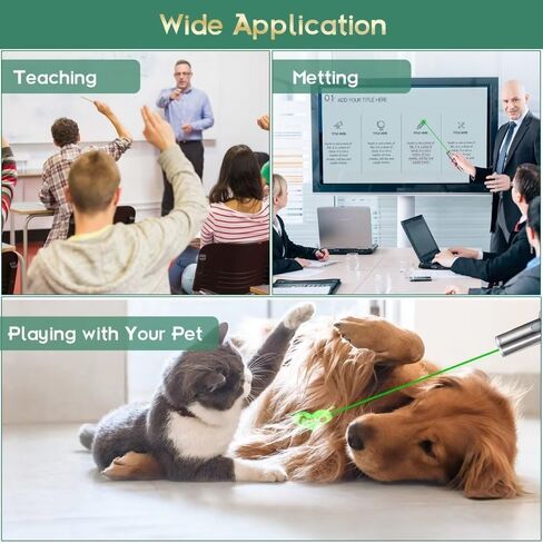 ألعاب تفاعلية للقطط، ألعاب ممتعة للقطط الداخلية مع 5 أنماط قابلة للتعديل، لعبة تفاعلية لمطاردة التمارين للقطط القابلة لإعادة الشحن عبر USB، هدية رائعة للقطط والكلاب (الضوء الأخضر) in Kuwait