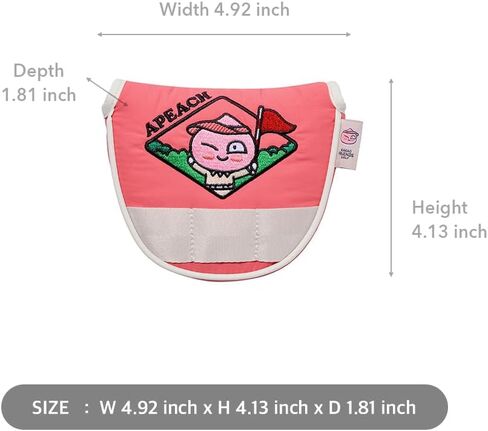 KAKAO FRIENDS GOLF Go Green Mallet Putter Cover, Character Golf Club Cover, Nylon Cover in Saudi Arabia