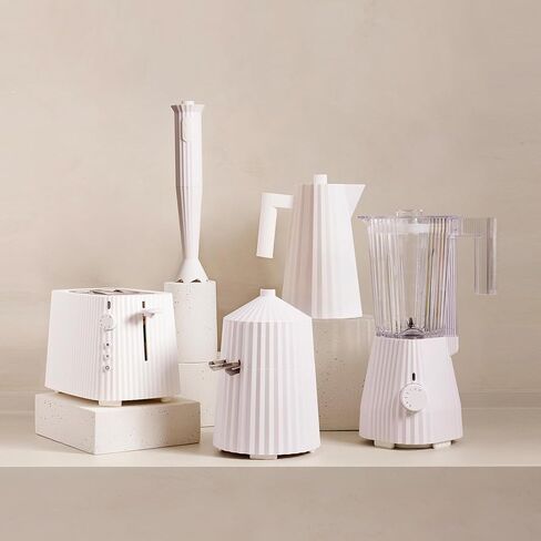 Alessi Plissé MDL09W/USA - Blender in Thermoplastic Resin, Graduated Pitcher in PCTG, US Plug 700W, White in Saudi Arabia