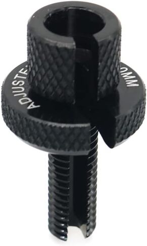 M8 Motorcycle Clutch Cable Wire Adjuster Screw Universal lengthen Nut Bolts ATV UTV Sport Motorbike Aluminum (Black) in Saudi Arabia