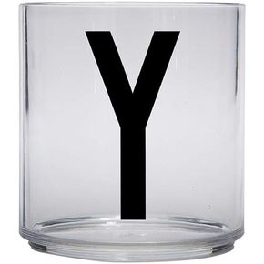 Design Letters Tritan Dinnerware Cups for Kids A-Z 6 Oz| Kids Glass Designed in Denmark for Baby Feeding | Toddler Cup for Drinking | Unbreakable Tableware for Baby|Stackable Tumbler Cup BPA/BPS Free