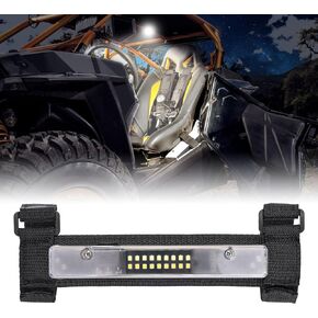 YCHOW-TECH UTV LED Dome Light Universal Roll Bar Mount UTV Dome Light Battery Powered Car Interior Light Hunting Light Cab Light Chase Light for UTV ATV SXS Truck Golf Cart Boat - White/Red