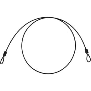 Yctze Bicycle Scooter Security Lock, Cycling Sports Internal Steel Wire and External Plastic Loop Cable, Thin Chain for Outdoor Security, Bike Accessories (Silver)