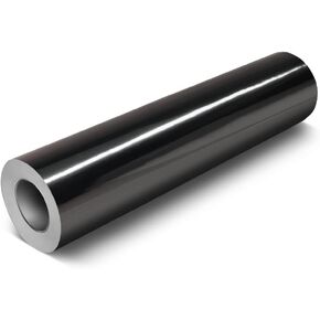 بكرة فينيل لاصقة دائمة من VViViViD Chrome Black Gloss DECO65 للكريكات والصورة الظلية والنقش (لفة بطول 7 أقدام × 1 قدم)
