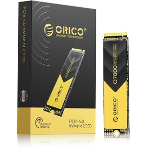 ORICO NVMe SSD PCIe 4.0- Up to 7000MB/s, M.2 SSD 2280 PCIe 4.0X4 Internal Solid State Drive SSD, Fast Heat Dissipation, Compatible with PS5, for Gamers and Creators-O7000 (GB, 512)