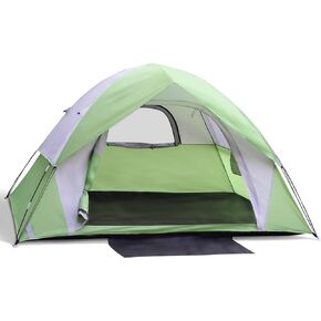 Tent for Camping,4 Person Dome Camping Tent with Removable Rainfly,Waterproof & Windproof Tent Double Layer Tents for Camping,Easy Setup Tent for Hiking Backpacking Picnic Backyard