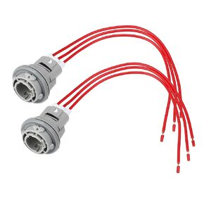 X AUTOHAUX 2 Pcs Turn Signal Light Socket Pigtail for Honda Accord Odyssey Pilot Civic CR-V Crosstour Element 1992-2015 Turn Signal Connector with Wire Harness Replaces 33302-SR3-A01