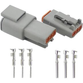 5 Sets Automotive Connector Waterproof Plug Sheath with Terminal DTM06-4S / DTM04-4P