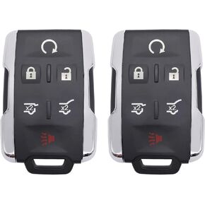 Replacement Key Fob Cover fit for Chevy Silverado Colorado GMC Canyon SLT Sierra Keyless Entry Remote Control Key Fob Shell