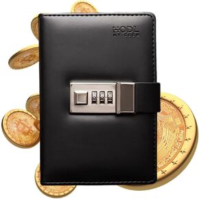 Seedbook By Hodl My Seed – The Safest And Most Convenient Way To Store Your Crypto Recovery Seed Phrases. Securely Lock Your Cold Storage Keys In This Safe Password Notebook(1, Black)