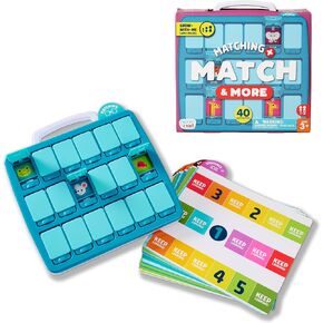 Chuckle & Roar - Matching + Match & More - Family Fun Puzzling and Gaming - On The Go Travel Fun - Great for Preschoolers - Ages 3 and Up