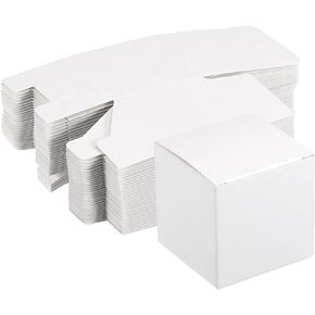 PATIKIL Paper Cardboard Boxes Paper Recycled Gift Corrugated Paper Box Brown 2.8 Inch x 2.8 Inch x 2.8 Inch for Party, Wedding, Gift Wrap Pack of 30