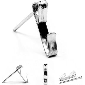 50 lb Picture Hanger Hooks with Nails - Heavy Picture Hangers 50 lbs (50 Pack)