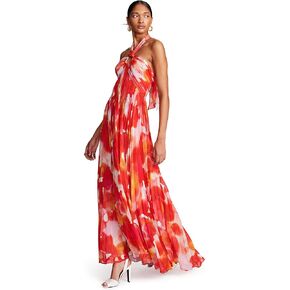 HALSTON Women's Jill Gown in Printed Chiffon