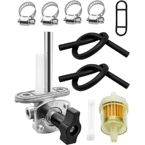 Fuel Petcock Shut Off Valve & Knob Fits for Yamaha YFZ450 R/LE/RSE/RW/SE/SP/V/W/X/XSE 2004 2005 2006 2007 2008 2009 2010 2011 2012 2013 Replace 5TG-24500-10-00