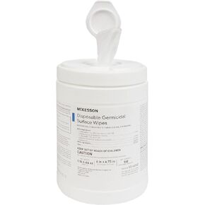 McKesson Germicidal Wipes, Disinfecting Wipes, Multi-Surface Cleaning Wipes, Hospital Grade, 160 Wipes, 1 Pack