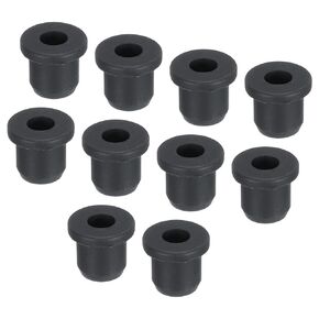 MECCANIXITY 40Pcs T Type Rubber Grommet Mount Dia 8mm ID 4.5mm Seal Protection Flexible Hole Plugs for Cable Pipe Black